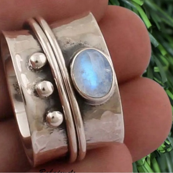 handmade Jewelry - Sterling silver Moonstone ring 925